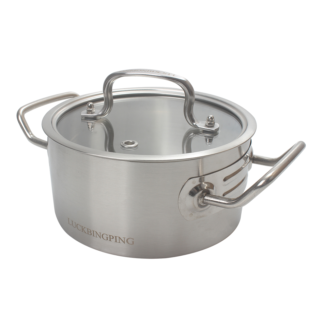 LUCKBINGPING Stainless Steel Stock Pot with Glass Lid – Versatile Cooking Pot for Soups, Stews & Pasta – Induction Compatible LUCKBINGPING Stainless Steel Stock Pot with Glass Lid – Versatile Cooking Pot for Soups, Stews & Pasta – Induction Compatible