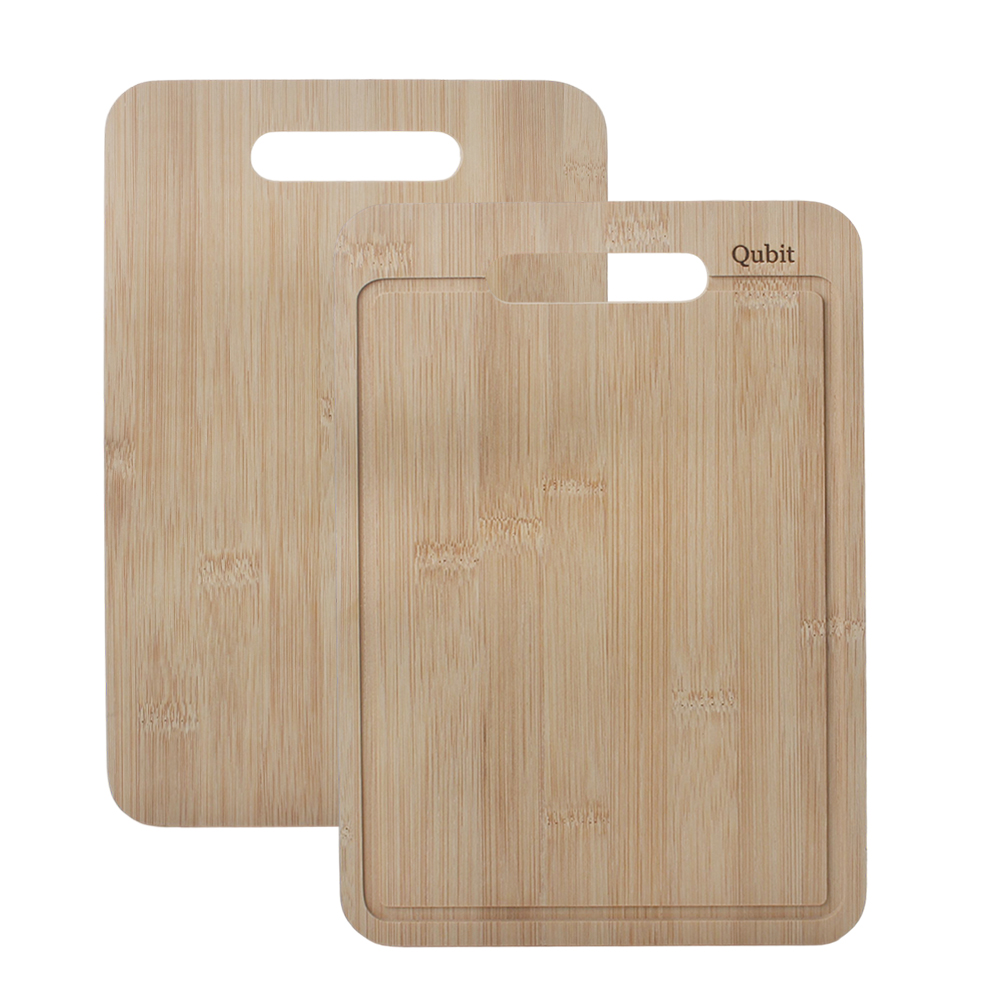 Qubit Bamboo Cutting Board with Handle for Kitchen – Non-Slip, Durable, Perfect for Meat, Fruit & Vegetable Chopping – High-Quality Cutting Boards for the Kitchen Qubit Bamboo Cutting Board with Handle for Kitchen – Non-Slip, Durable, Perfect for Meat, Fruit & Vegetable Chopping – High-Quality Cutting Boards for the Kitchen
