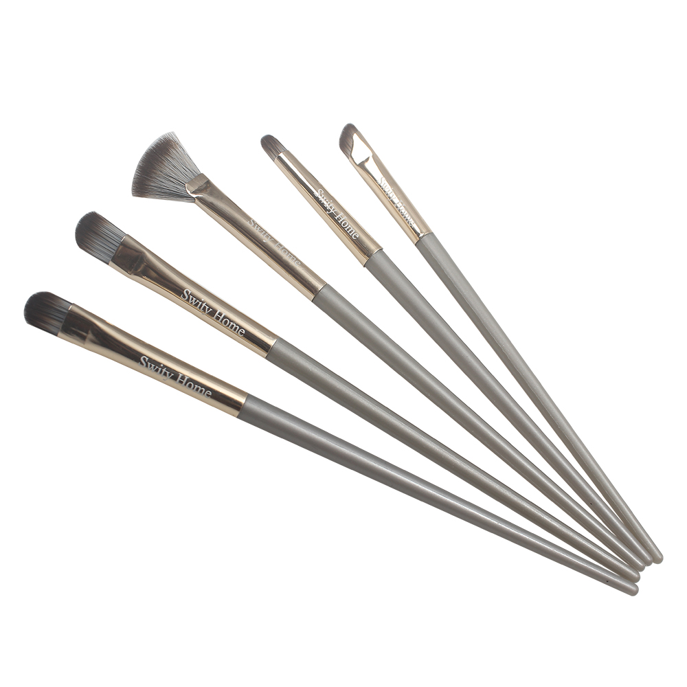 Swity Home 5 Pcs Professional Eye Makeup Brush Set - Essential Make-up brushes for Eyeshadow, Eyeliner & Blending - Perfect for Daily Use & Travel Swity Home 5 Pcs Professional Eye Makeup Brush Set - Essential Make-up brushes for Eyeshadow, Eyeliner & Blending - Perfect for Daily Use & Travel