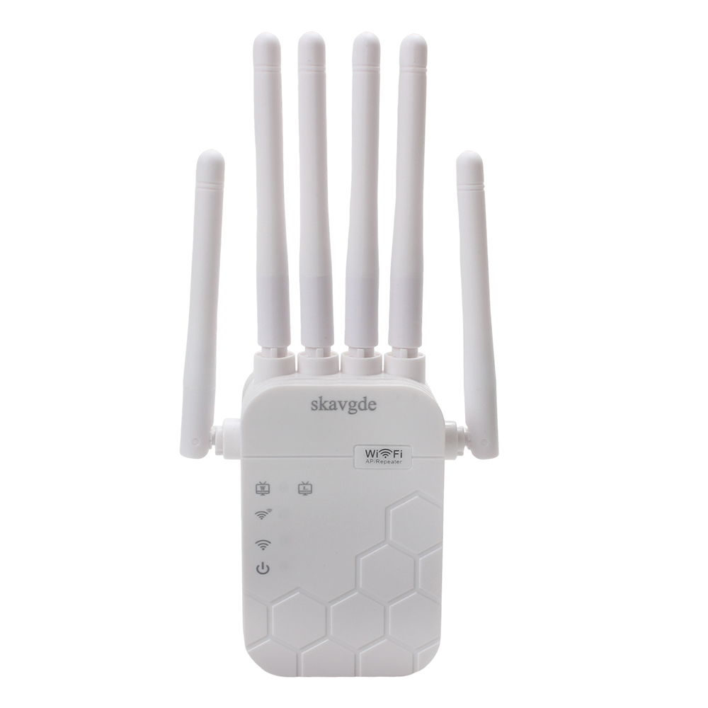 skavgde Computer Hardware - Wireless Network Repeater - High-Speed WiFi Range Extender for Large Homes & Multi-Floor Offices, Boosts Coverage skavgde Computer Hardware - Wireless Network Repeater - High-Speed WiFi Range Extender for Large Homes & Multi-Floor Offices, Boosts Coverage