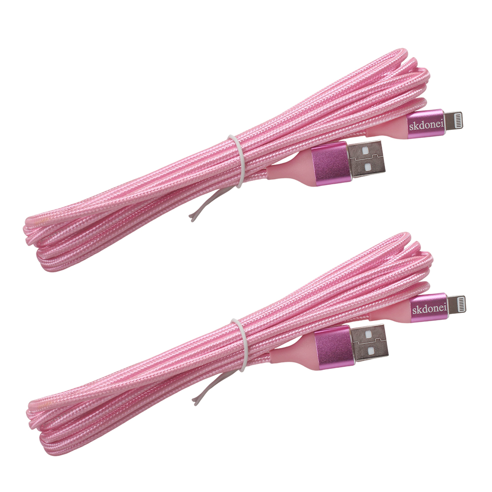 skdonei Pink Lightning Cable, Stylish Braided USB Cables for Cellphones for Girls, Fast Charging Cord for iPhone 14/13/12/11/XS Max, Ideal for Bedroom, Dorm Room and Couch Use skdonei Pink Lightning Cable, Stylish Braided USB Cables for Cellphones for Girls, Fast Charging Cord for iPhone 14/13/12/11/XS Max, Ideal for Bedroom, Dorm Room and Couch Use