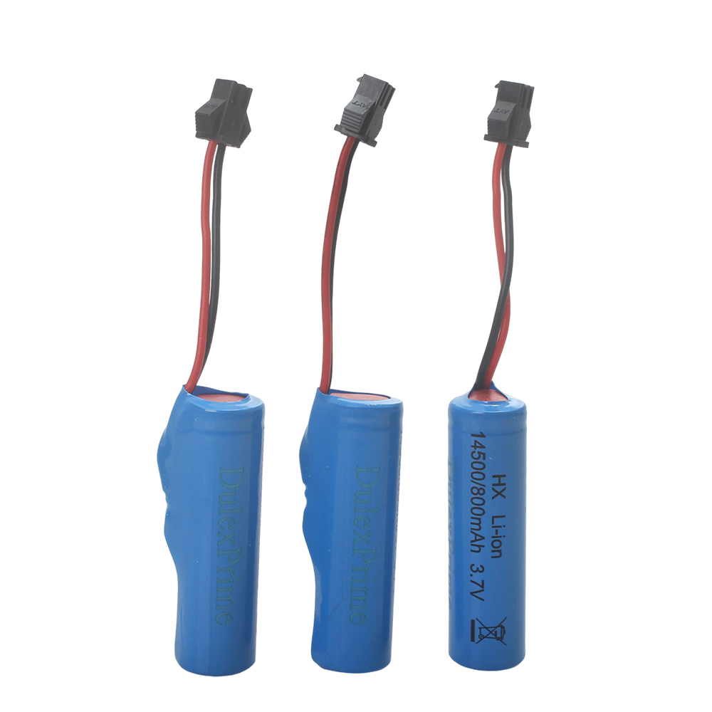 DulexPrime 14500 Li-ion Batteries 3.7V 800mAh - Rechargeable Batteries for Flashlights, RC Toys & Small Electronic Devices DulexPrime 14500 Li-ion Batteries 3.7V 800mAh - Rechargeable Batteries for Flashlights, RC Toys & Small Electronic Devices