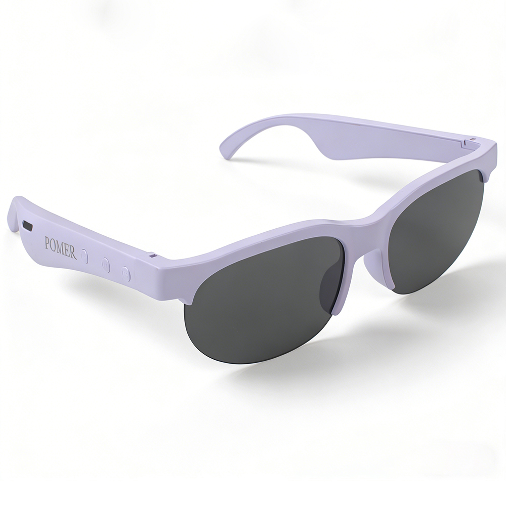 POMER Polarized Smartglasses with Bluetooth 5.0, Smart Audio Sunglasses Blocks UVA/UVB Rays, Rechargeable Open-Ear Music Glasses for Beach, Vacation and Golf POMER Polarized Smartglasses with Bluetooth 5.0, Smart Audio Sunglasses Blocks UVA/UVB Rays, Rechargeable Open-Ear Music Glasses for Beach, Vacation and Golf