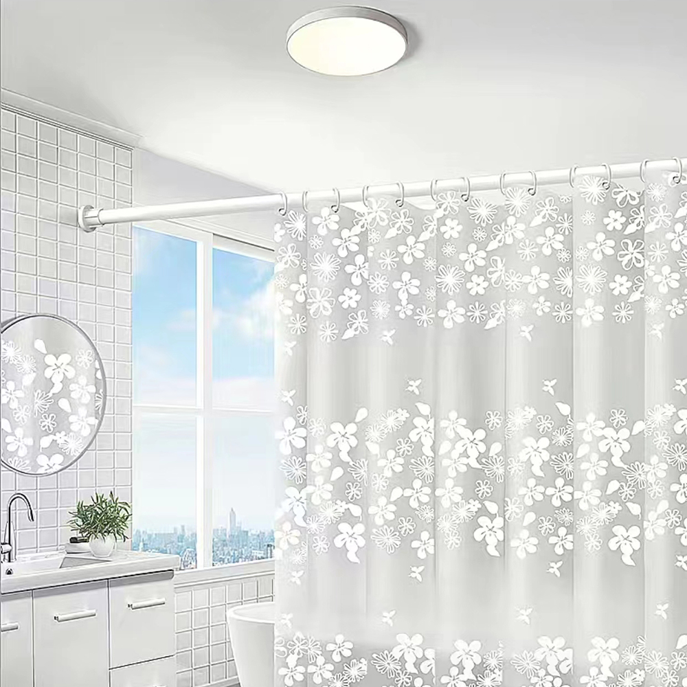 Lifaith Plastic curtains, household curtains, waterproof and mold resistant shower curtains, no punching required
