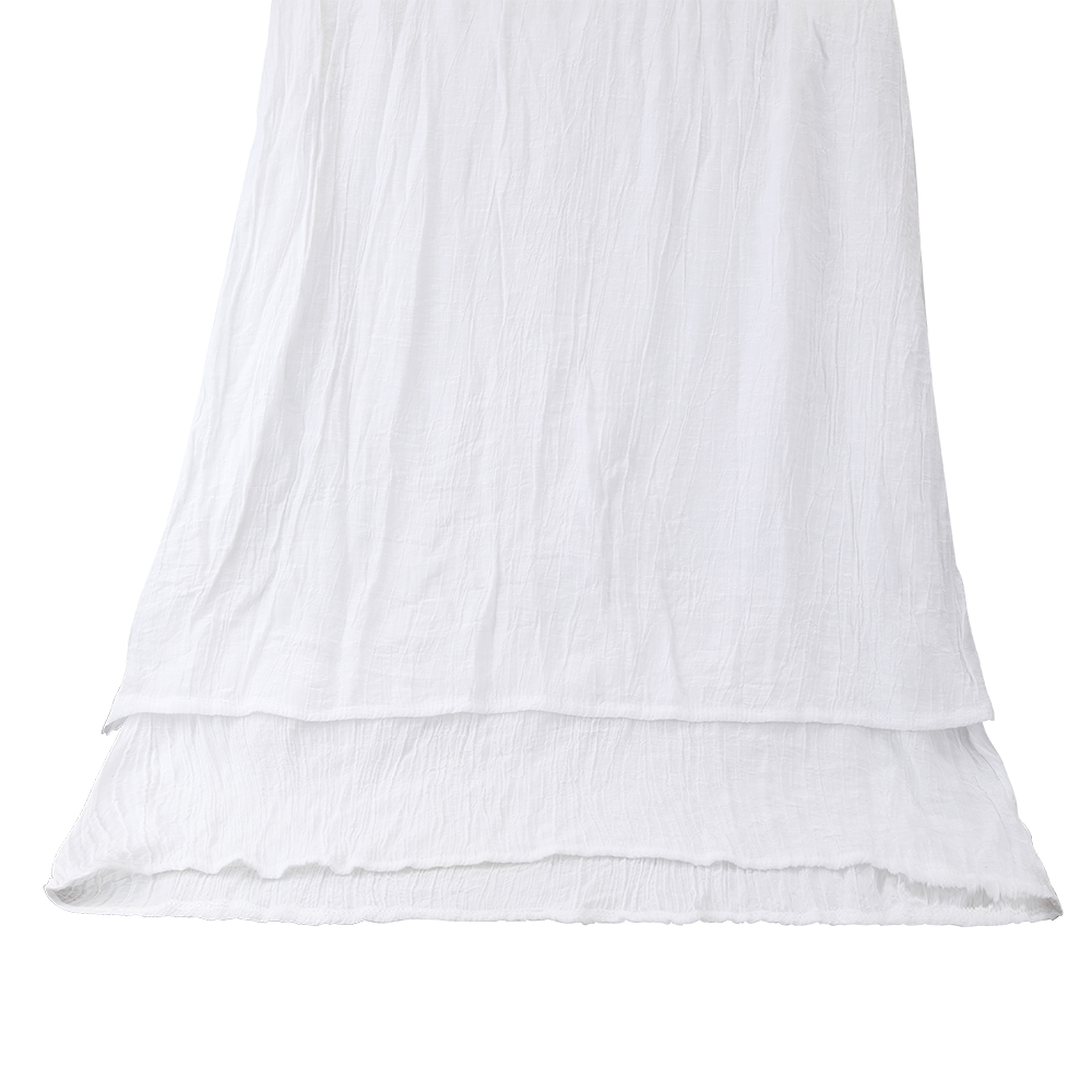 BRING ON THE SUNSHINE Women's Summer Middle sleeve Loose White Dresses Casual Long Dresses.