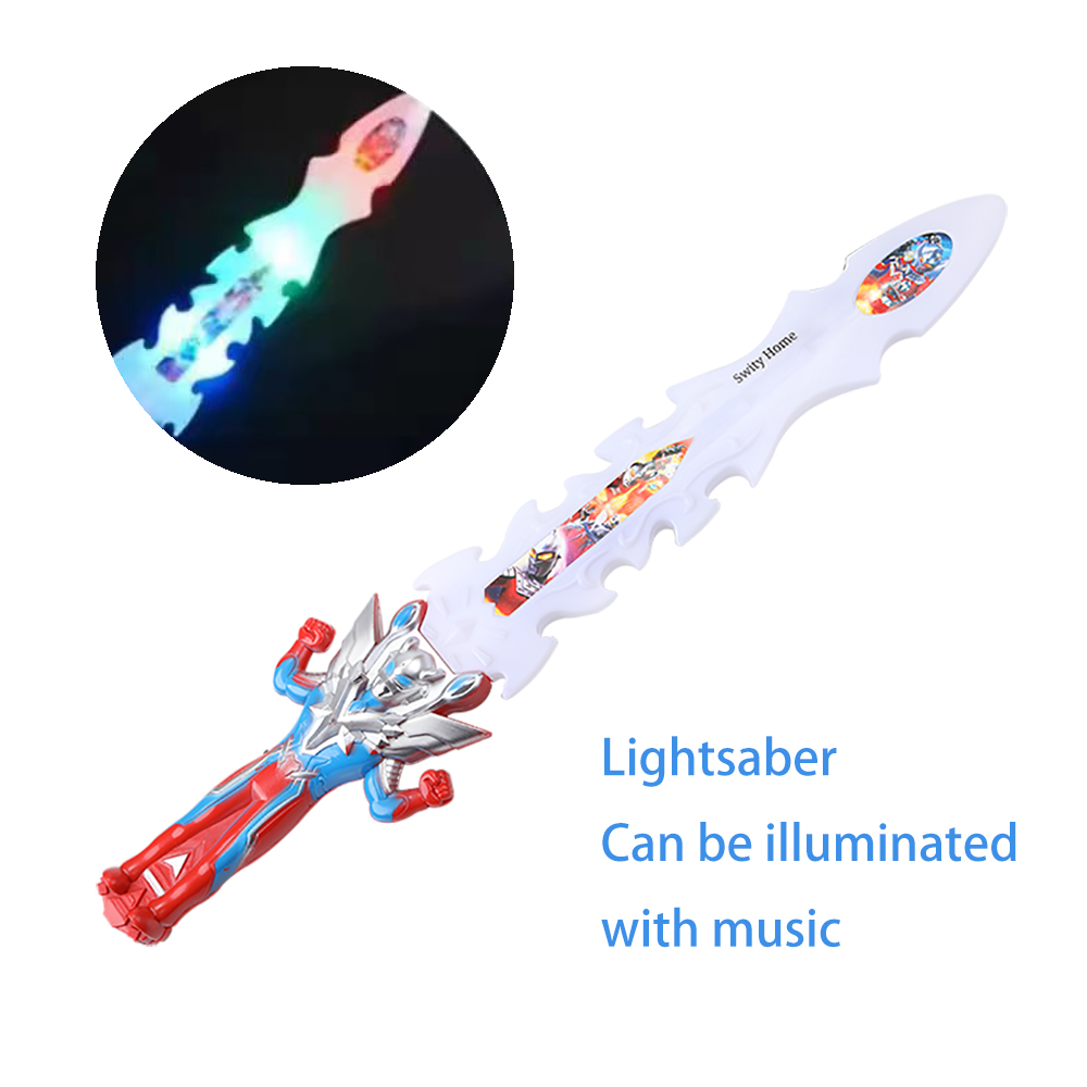 SWITY HOME CHILDREN'S TOY SWORD ULTRAMAN FLASH SWORD COMES WITH MUSIC CYROB SWORD MODEL TOY SWORD