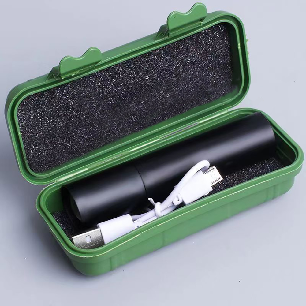 Neonium Mini flashlight three-speed adjustable USB rechargeable easy to carry.