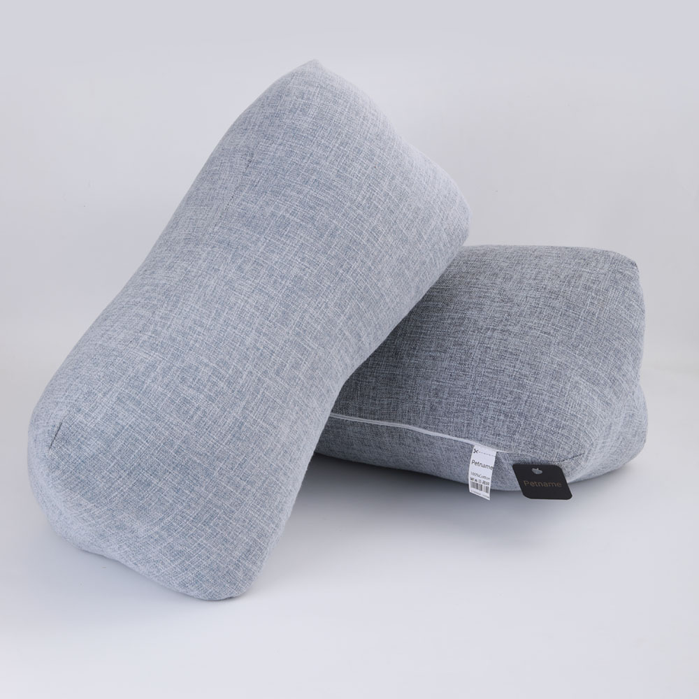 Petname Chiropractic Cervical Pillows in Poly Cotton, Zipper Access for Comfort Adjustment 2pcs
