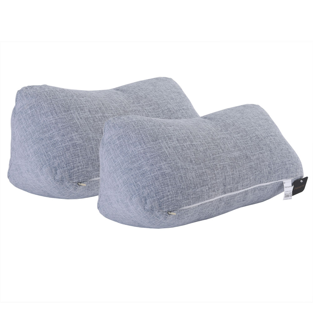 Petname Chiropractic Cervical Pillows in Poly Cotton, Zipper Access for Comfort Adjustment 2pcs