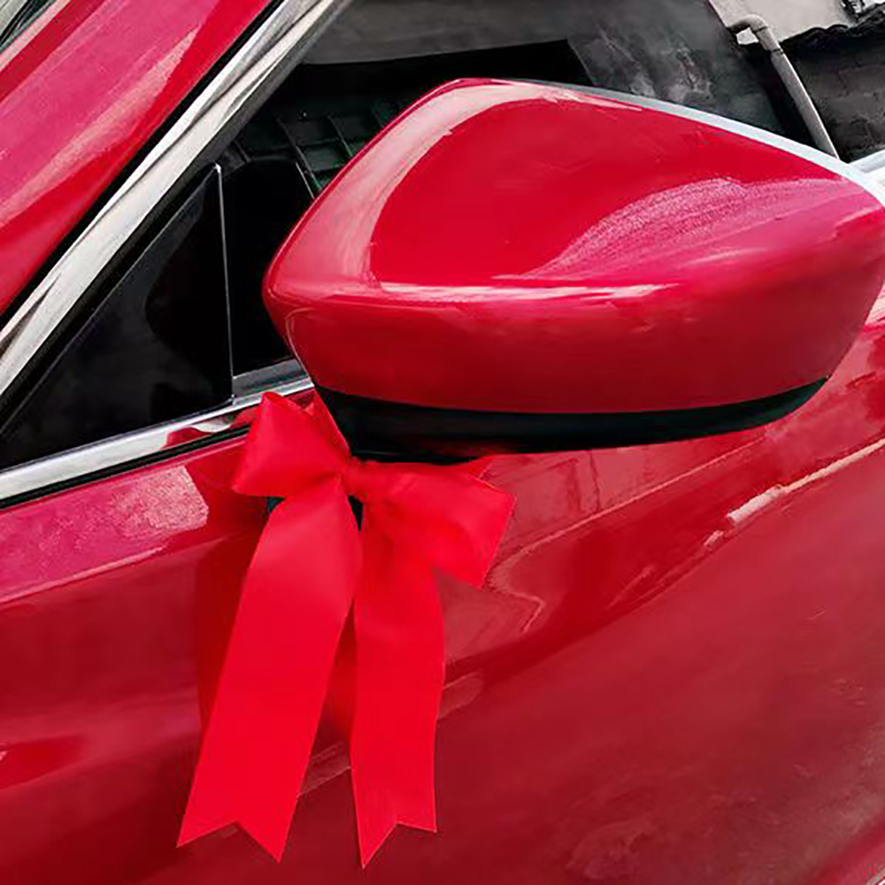 VATIN Ribbon red satin ribbon handmade red ribbon wrapping streamer car red cloth strip streamer.