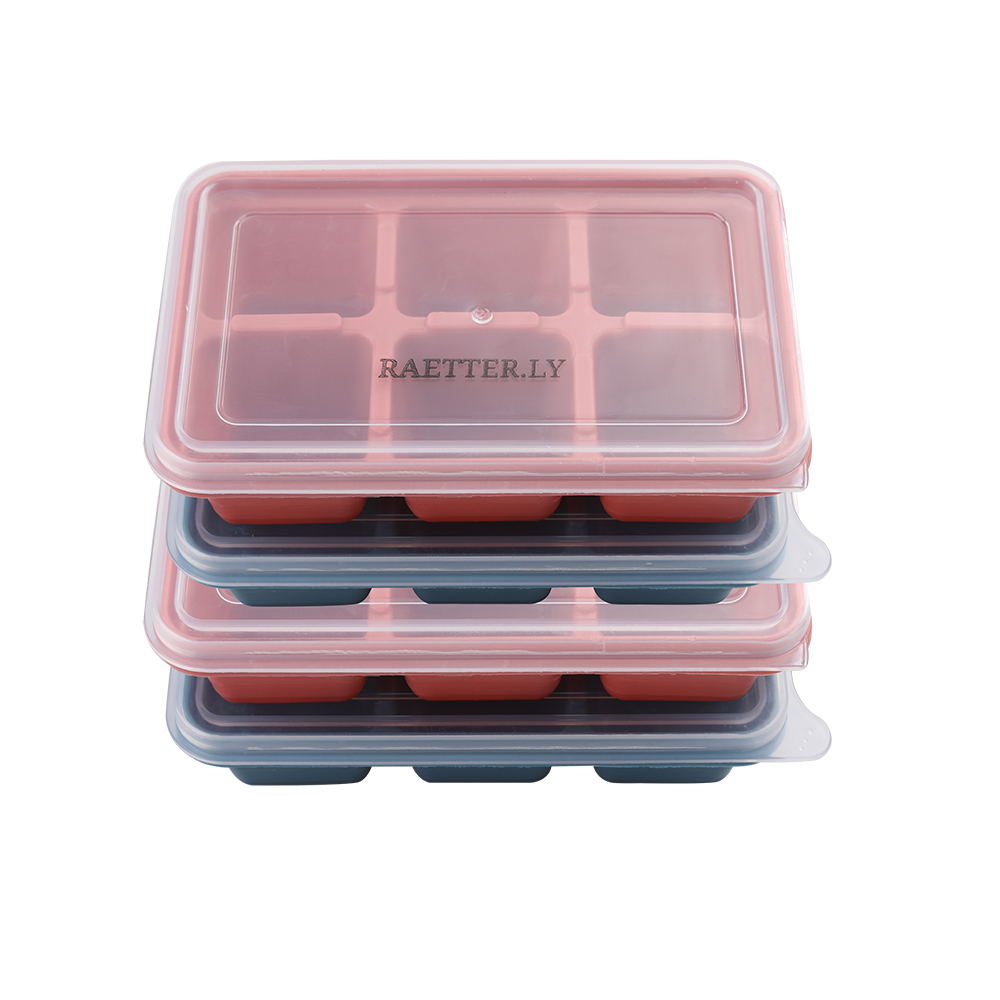 RAETTER.LY Silica gel ice cube mould with cover New ice lattice ice cube mould.