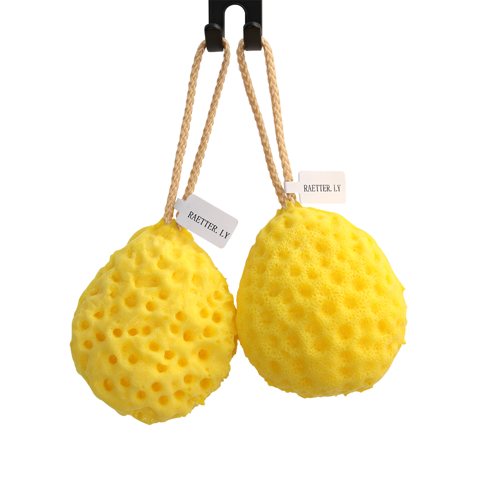 RAETTER.LY Honeycomb bath body sponge soft bubble bath rub dual-use bath body sponge.