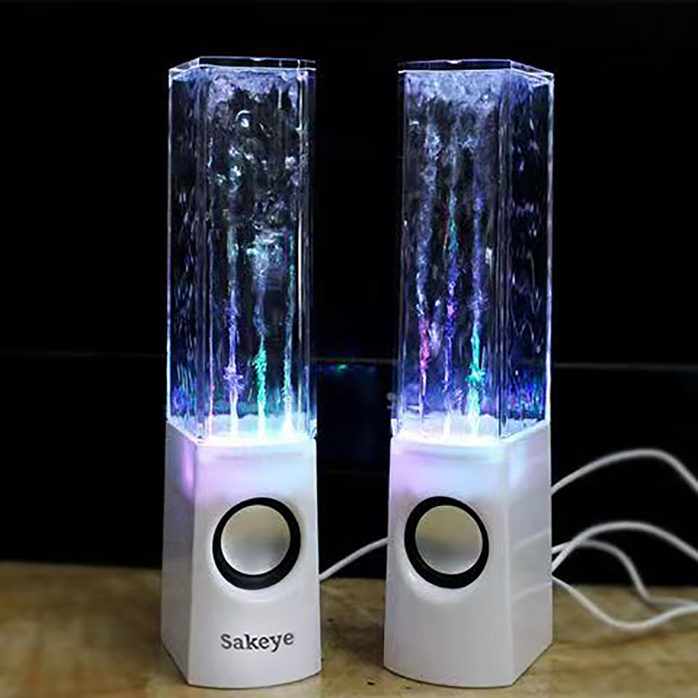Sakeye Creative fountain audio speaker audio colorful lights subwoofer bluetooth small speaker.