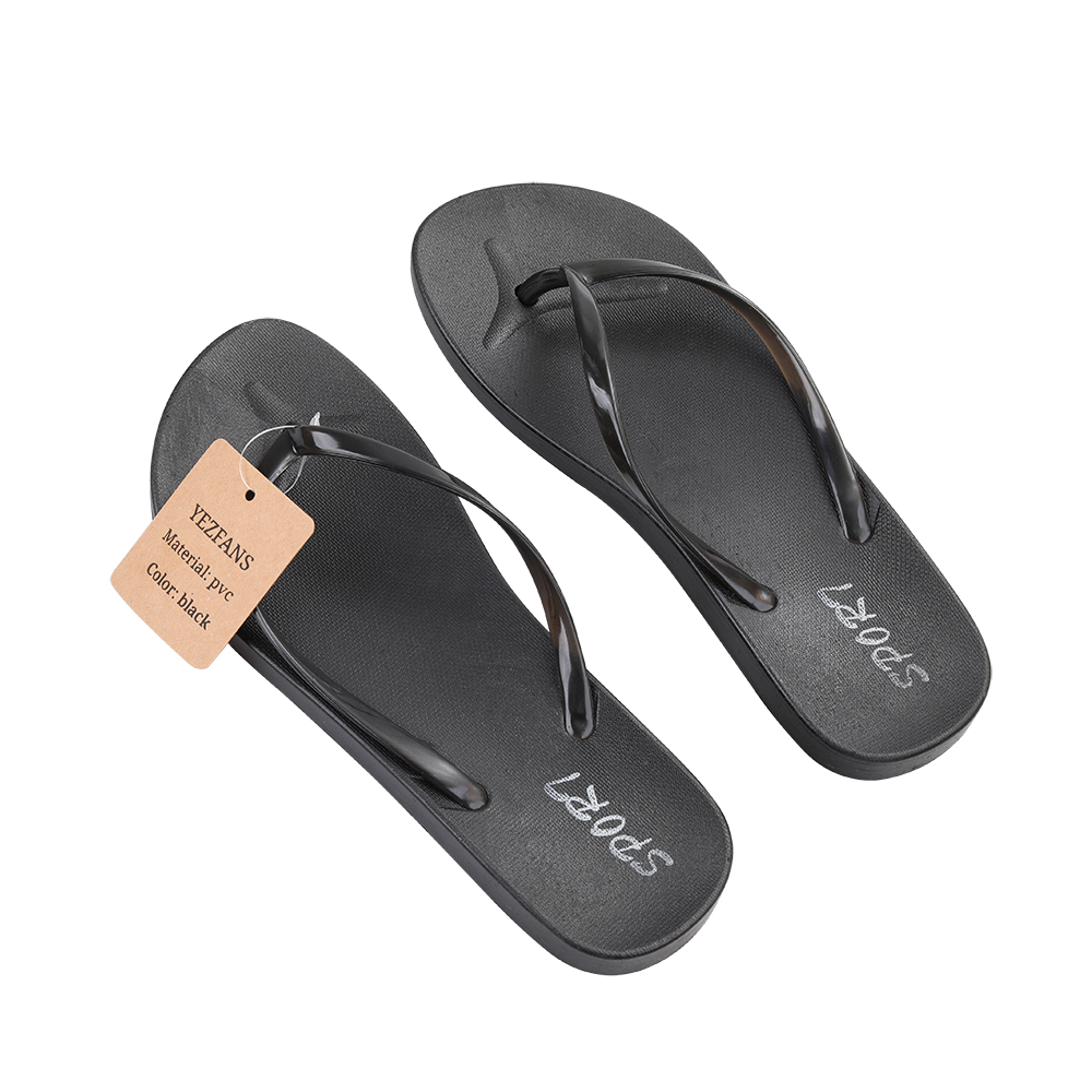 YEZFANS Temperament off the flip-flops students outside the fashion flat shoes anti-slip clip beach shoes.
