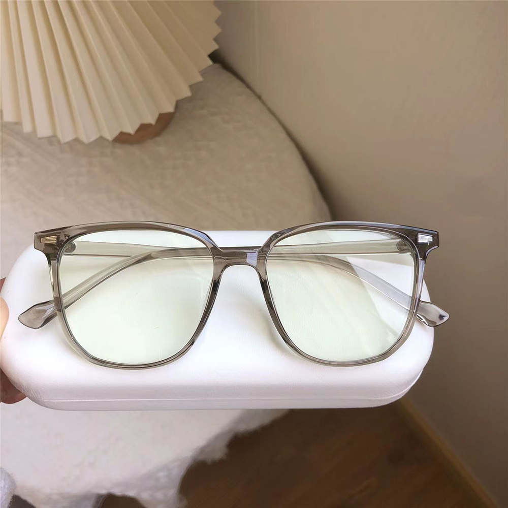 ZIMINGU Milk card pigment ultra-light glasses anti-blue light transparent flat len