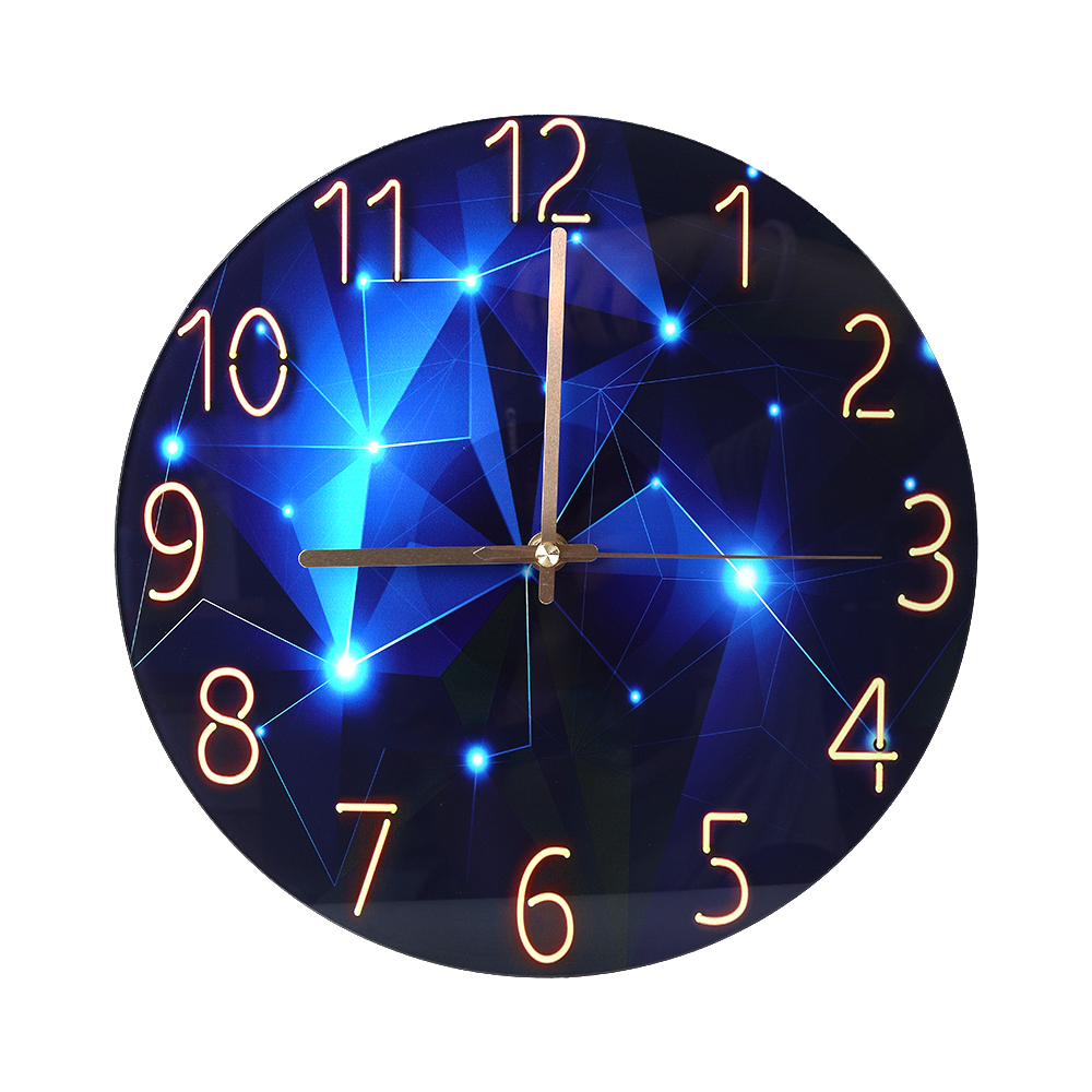 KinaTime Home clock silent wall clock bedroom personality hanging wall.