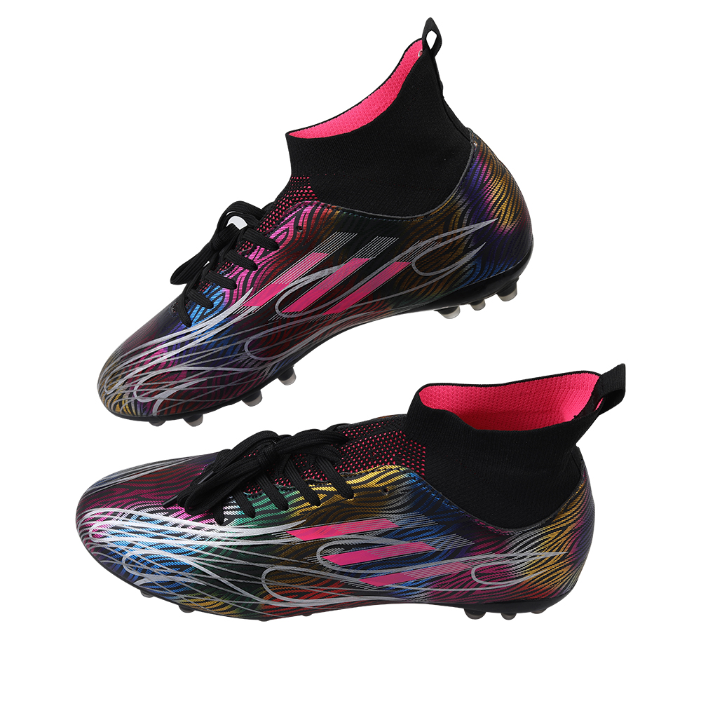Z.SUO High Top Lightweight Soccer Cleats Mens Classic Football Boots Shoes.