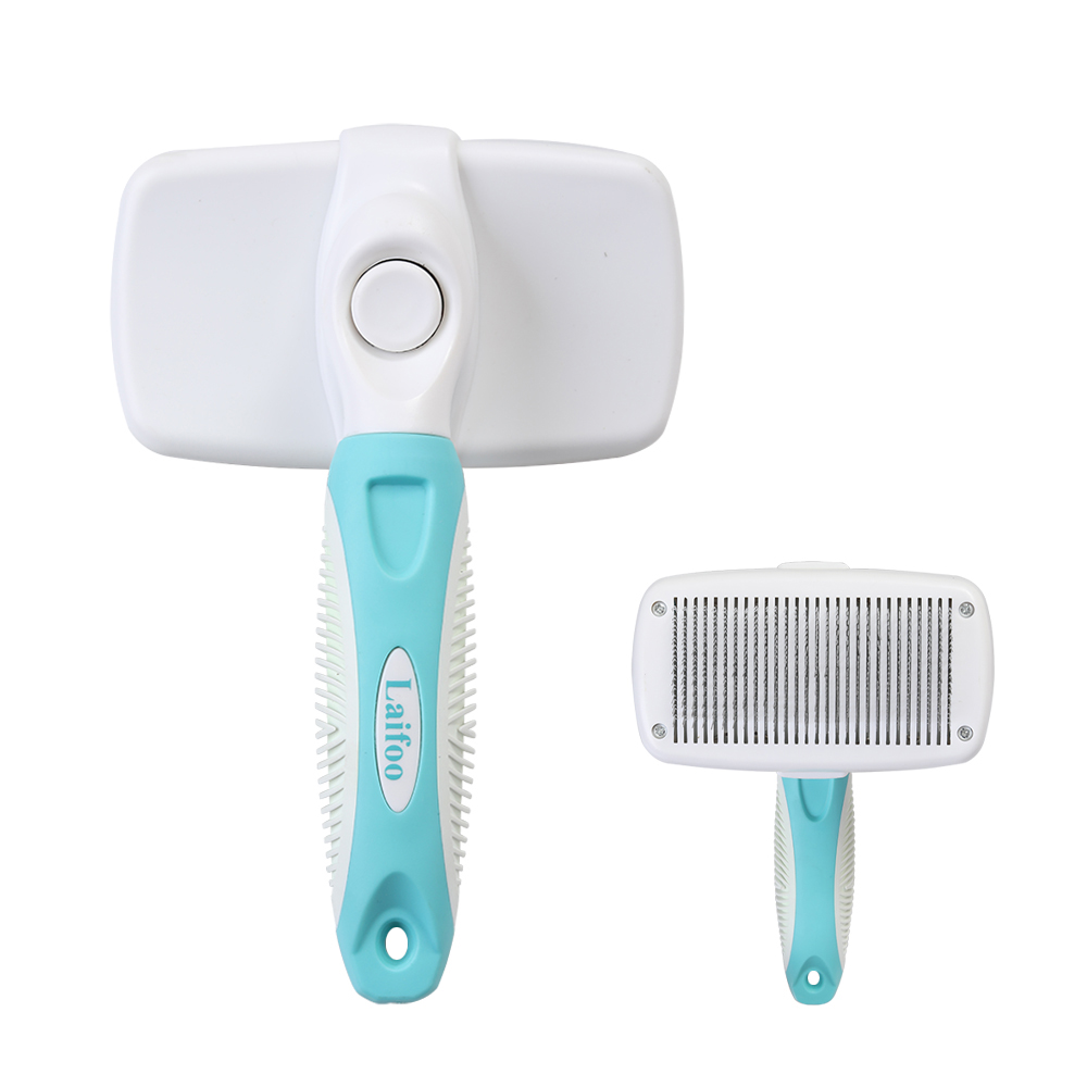 Laifoo Brush, Self Cleaning Brushes,Pet Grooming Tool for Medium & Large Dogs Cats.