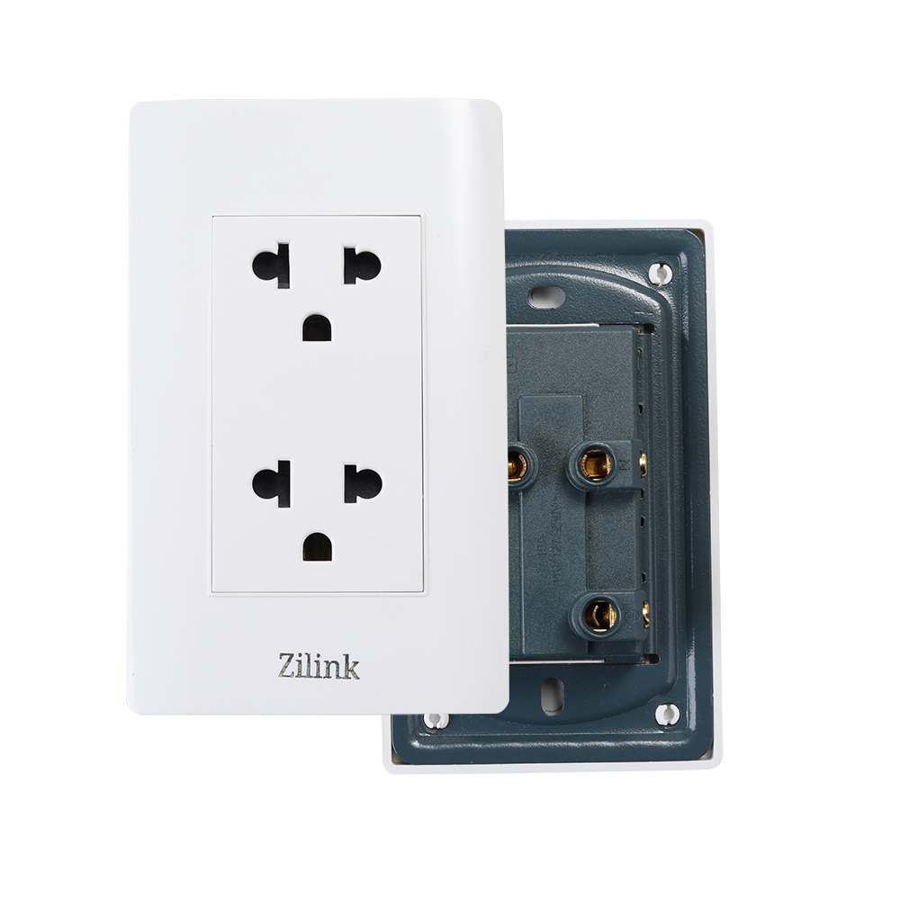 Zilink Power outlet face two-connection panel 15A three-hole panel power outlet.