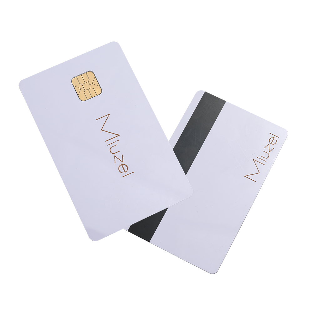 Miuzei Blank integrated circuit cards,J2A040 chip card PVC with magnetic stripe blank IC card.