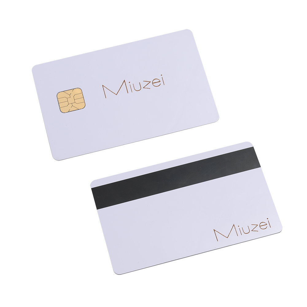Miuzei Blank integrated circuit cards,J2A040 chip card PVC with magnetic stripe blank IC card.