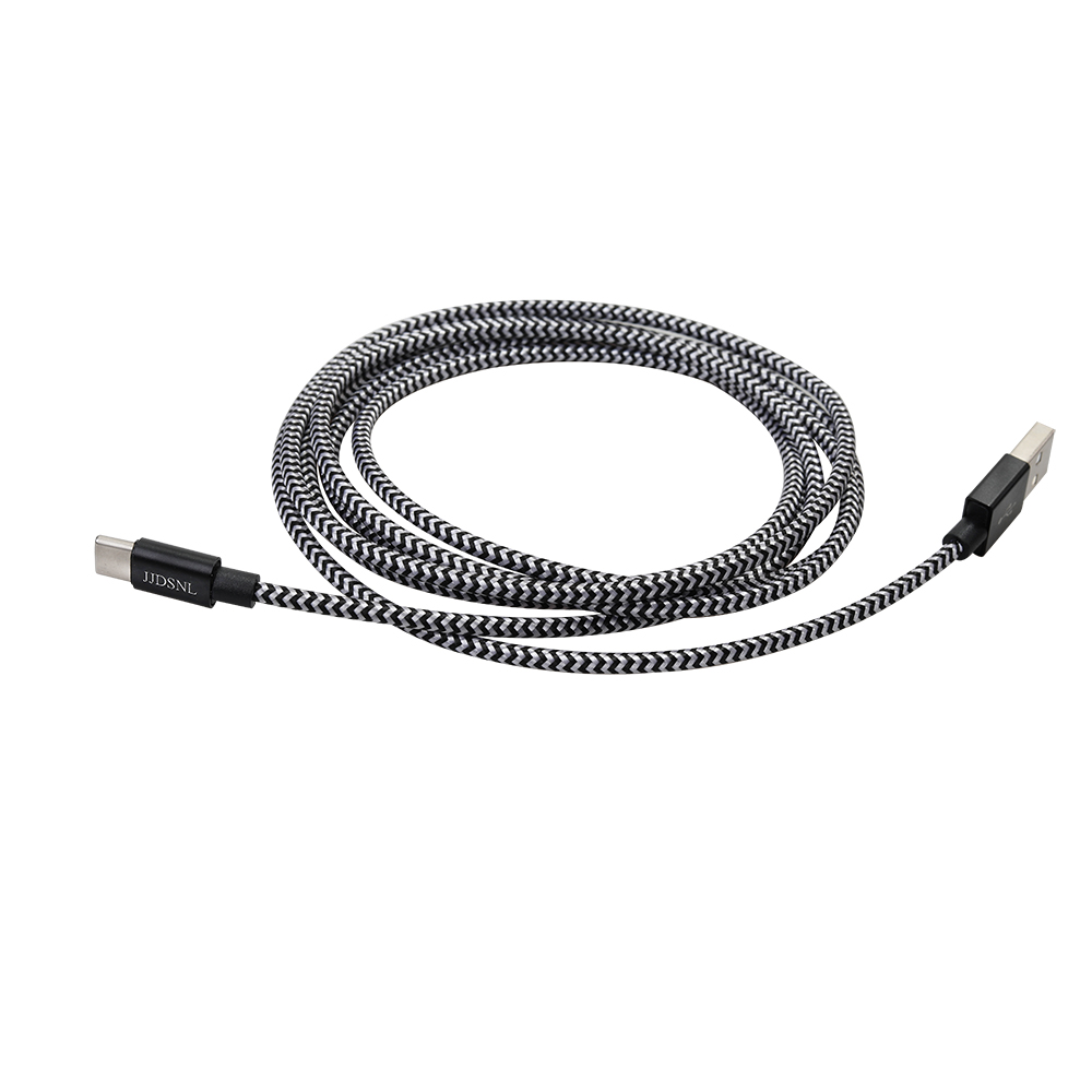 JJDSNL Nylon-Braided Type-C USB Cable Charger Data Cable for Hua Wei,Samsung, One Plus, LG, Xiaomi etc.