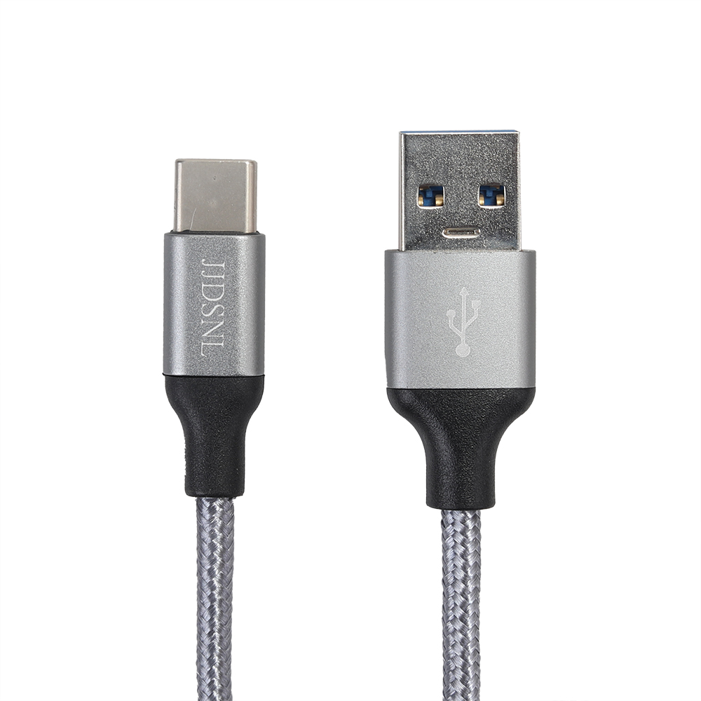 JJDSNL Type-C USB Cable, Nylon-Braided Data Sync and Charging Cable for Hua Wei,Samsung, One Plus, LG, Xiaomi etc.