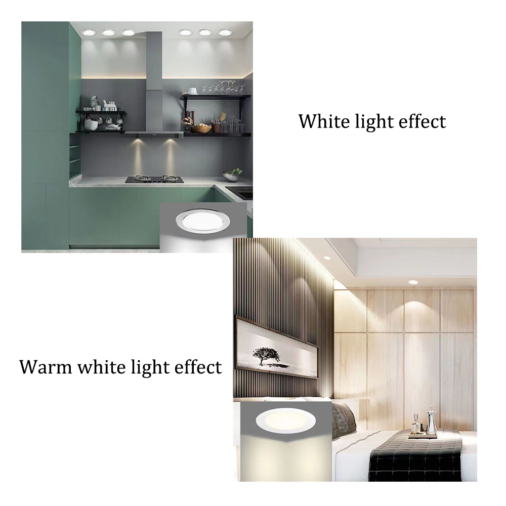 Lightsjoy Dual-color dimming downlight LED embedded holed household anti-glare living room hole lamp pendant lamp dedicated.