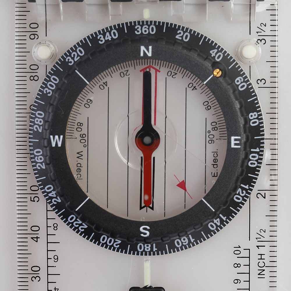 FUNTALKER Directional Compasses,Outdoor Portable Multifunctional Ruler compass with magnetic declination adjustment function.