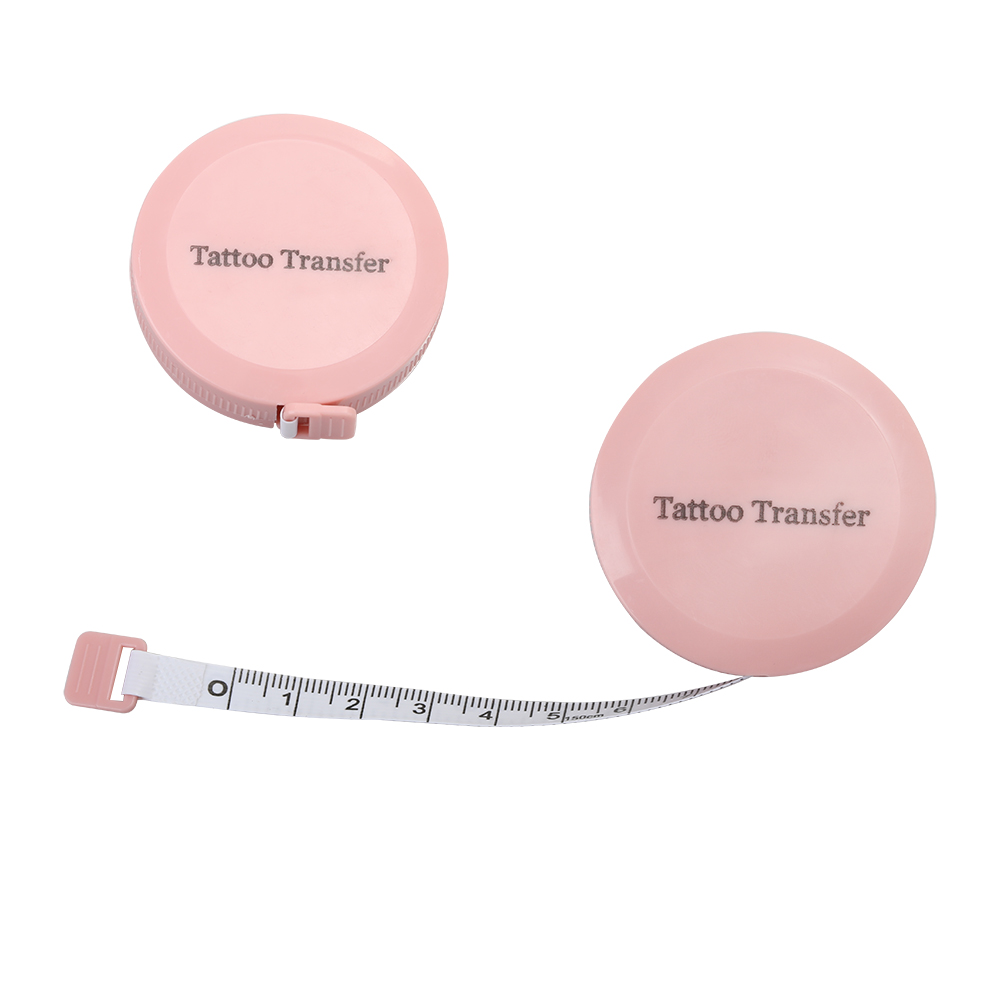 Tattoo Transfer Tape Measures, 60-Inch 1.5 Meter Mini Portable Retractable PU leather measuring tape.