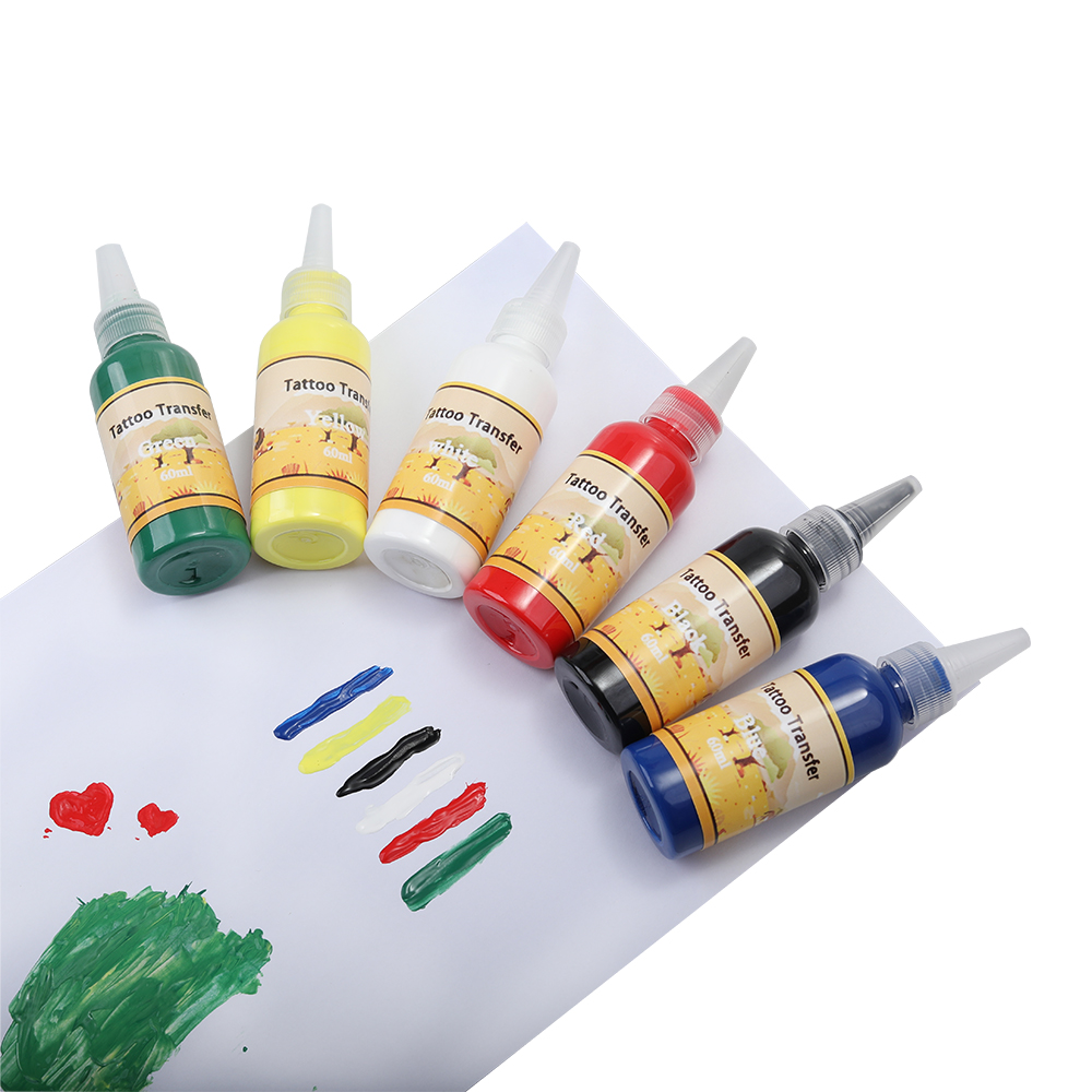 Tattoo Children's finger paint acrylic pigment non-toxic health 6 colors painting art supplies can be washed