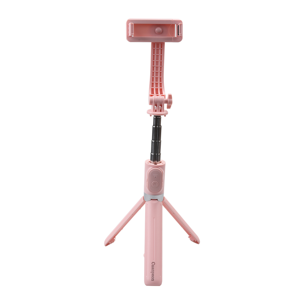 Cuanyeon Selfie Stick Tripod, 3 in 1 Telescopic Tripod Stand with Detachable Bluetooth Remote for iPhone/Galaxy/Huawei, etc.