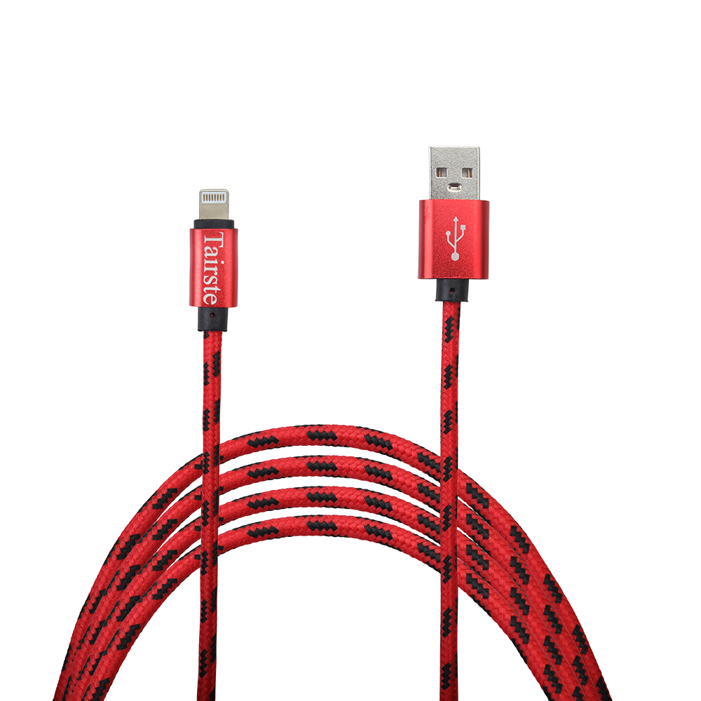 Tairste USB Cable, 1M/3FT Charging USB Sync Data Nylon Braided Cable, Compatible with iPhone 14 13 Pro/12 Pro Max/12 Mini/11/XS/XR/XS Max/8/8 Plus/7/6/iPad.