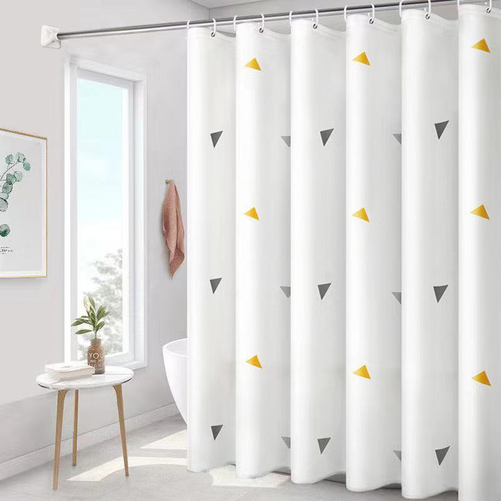 JTMall Shower Curtain Waterproof Plastic Fabric Bathroom Shower Curtains