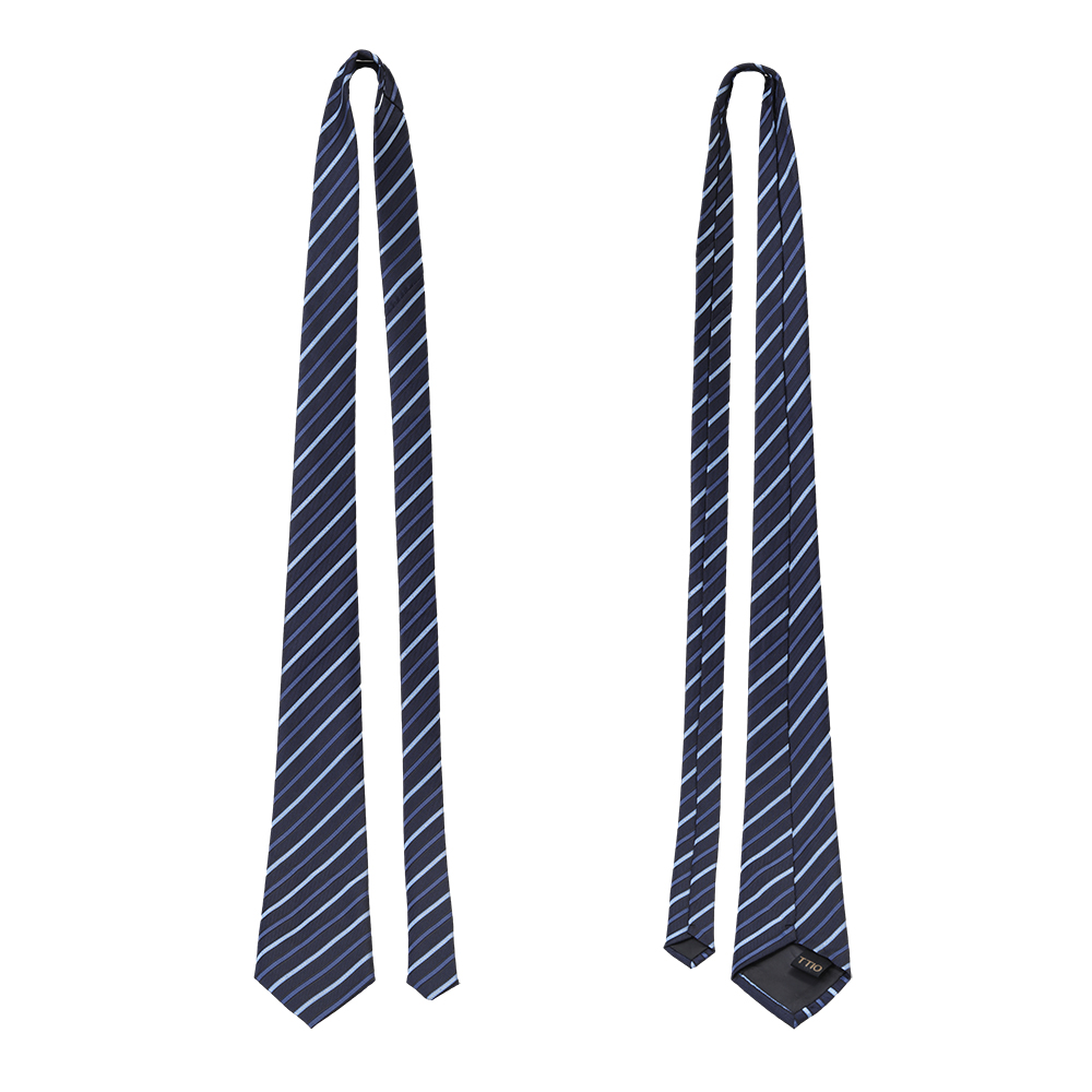 TTIO Necktie Business Dress Work Professional Dress Tie Stripe Blue Necktie
