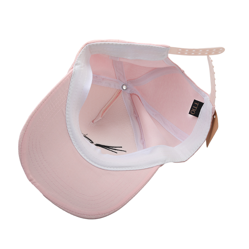 TTIO Hat Pink Cat Ears Baseball Hat Casual Versatile Sun visor Adjustable