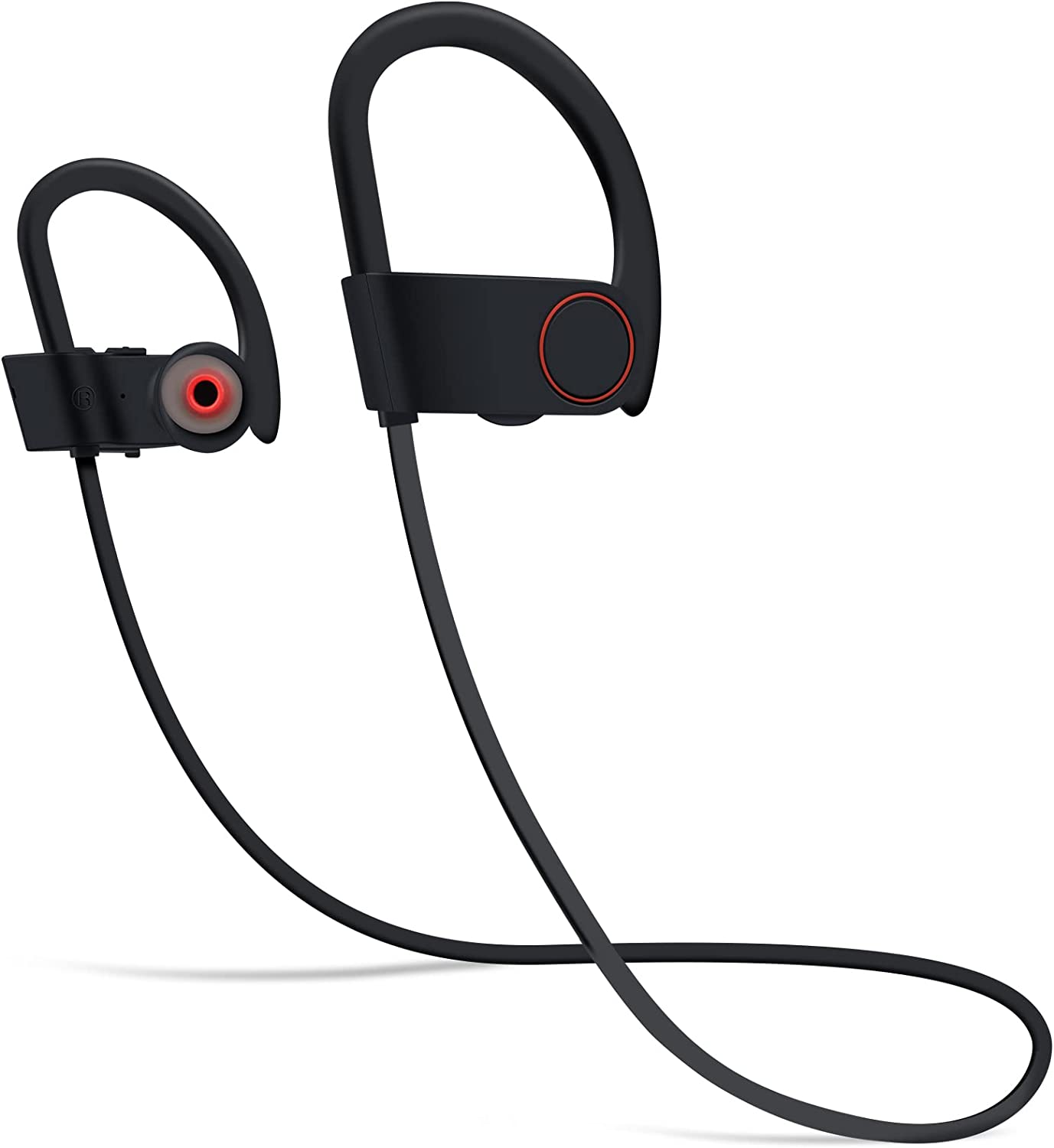Sport Earphones，Bluetooth Headphones 5.0, Wireless Headset,IPX7 Waterproof in-Ear Earphone,Deep Bass + HD CVC6.0 Noise Cancelling Stereo Sweatproof Earbuds with Microphone for Gym Running Home Workout