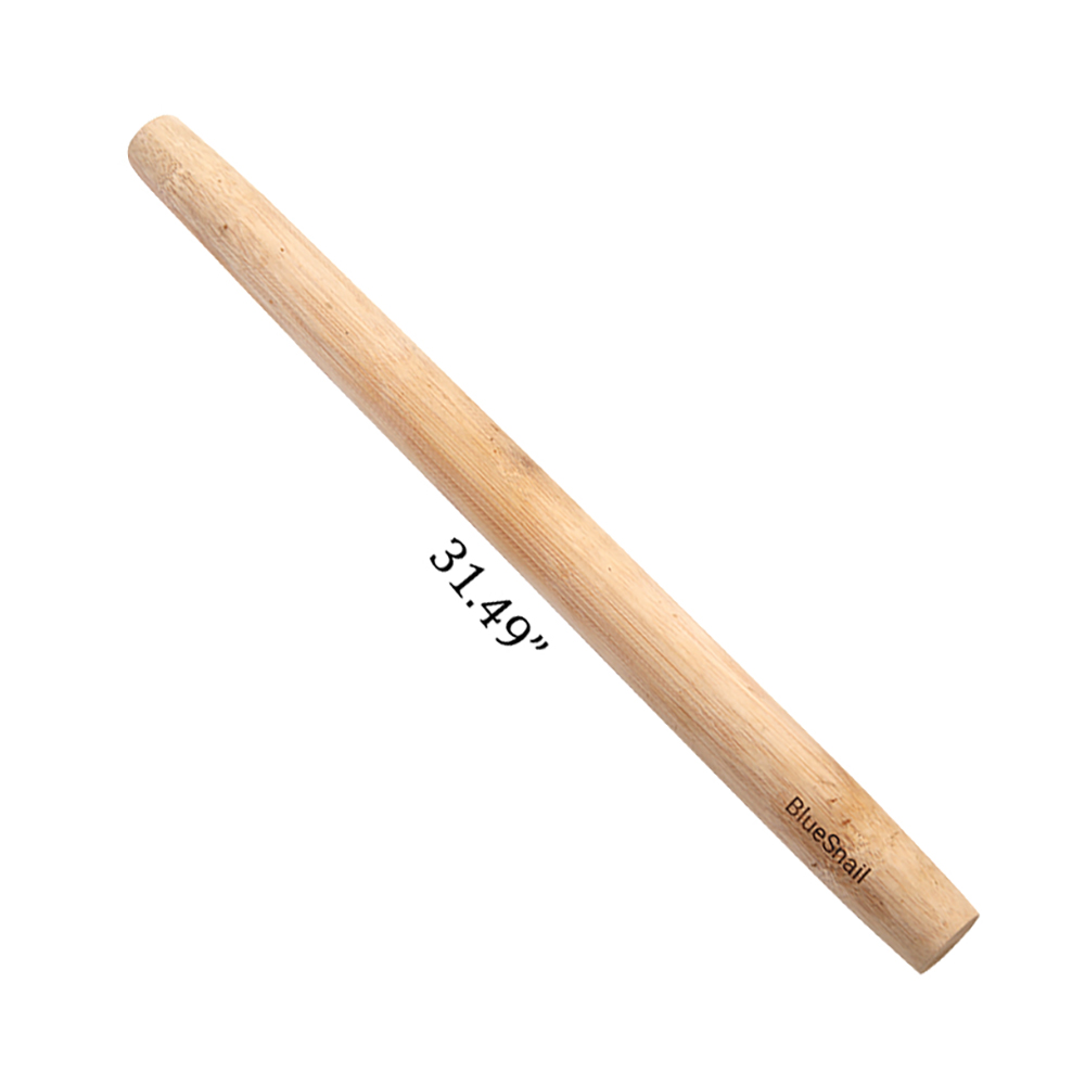 BlueSnail Kitchen 31.49-inch special wooden rolling pin in Light Wood Color