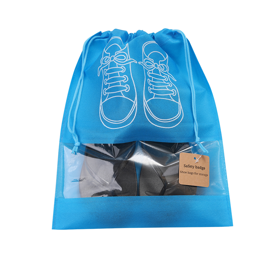 Safety badge Storage shoe bag, storage shoe bag dustproof shoe photo drawstring mouth storage for shoes bag.