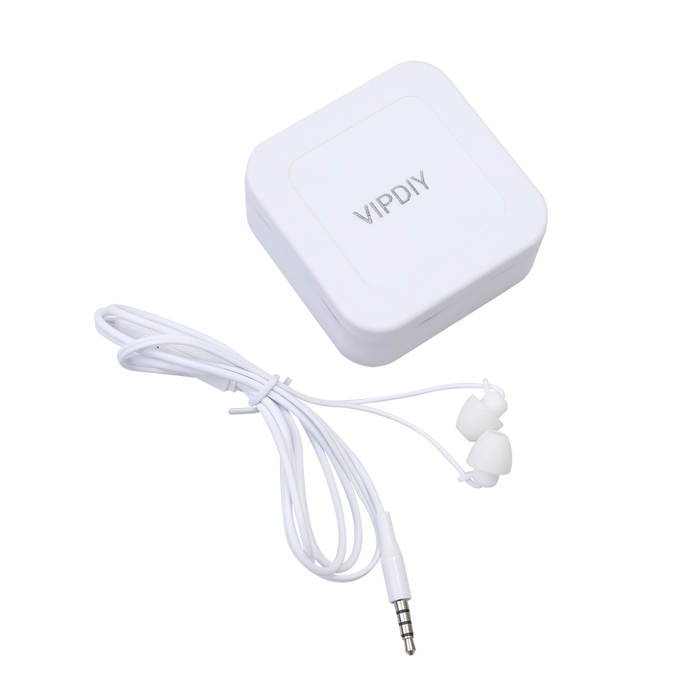VIPDIY HIFI audio quality wired headset soft silicone headset.