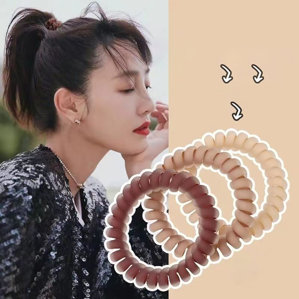 Menoqi Fashionable and Trendy Elastic Hair Bands with Frosted Matte Finish Hair Accessories, Suitable for Girls and Women.