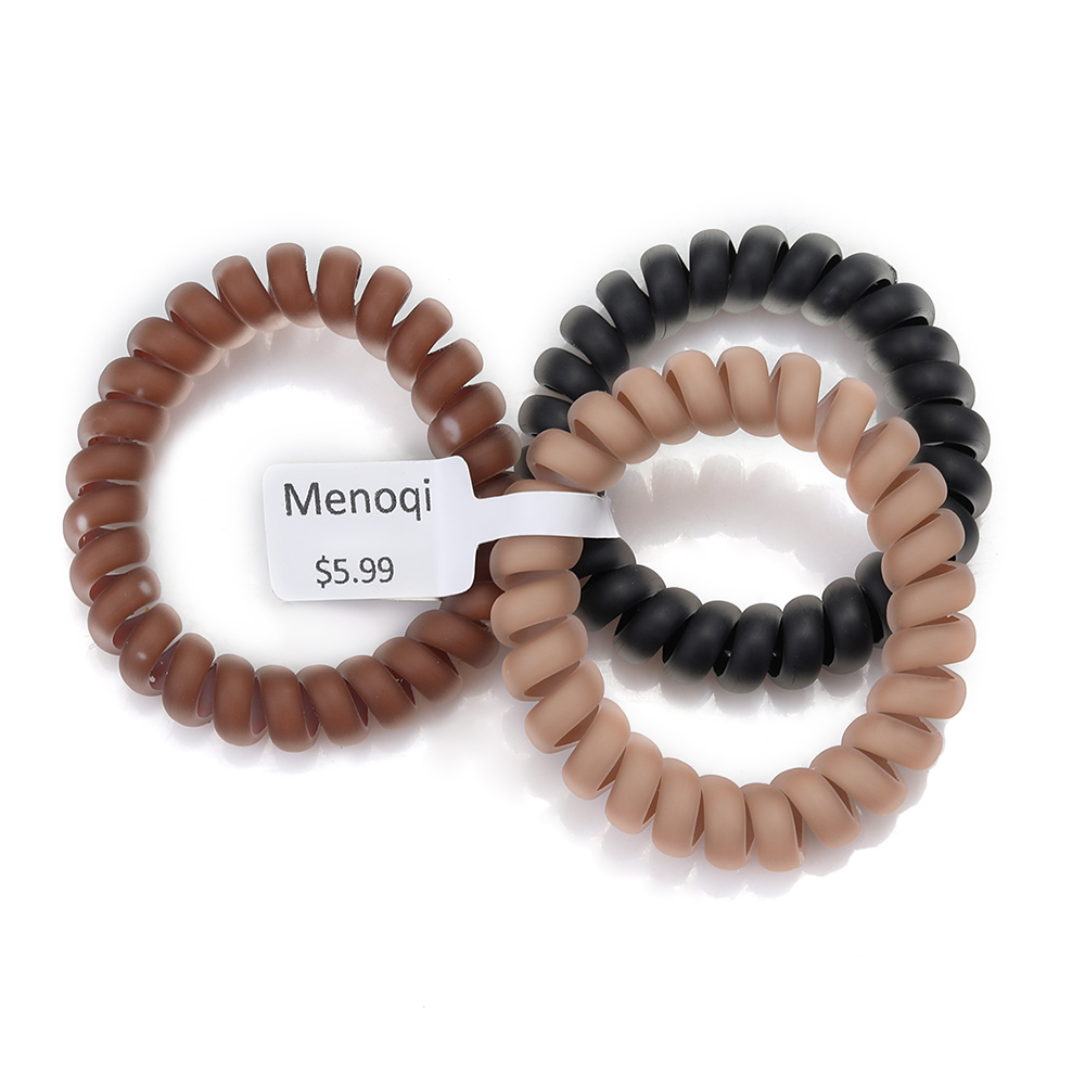 Menoqi Fashionable and Trendy Elastic Hair Bands with Frosted Matte Finish Hair Accessories, Suitable for Girls and Women.
