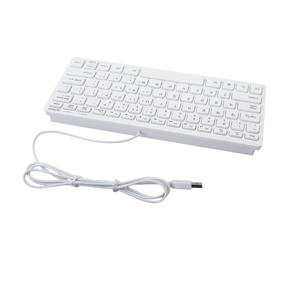 zaiwei Computer keyboard Ultra thin USB interface Office desktop laptop external keyboard